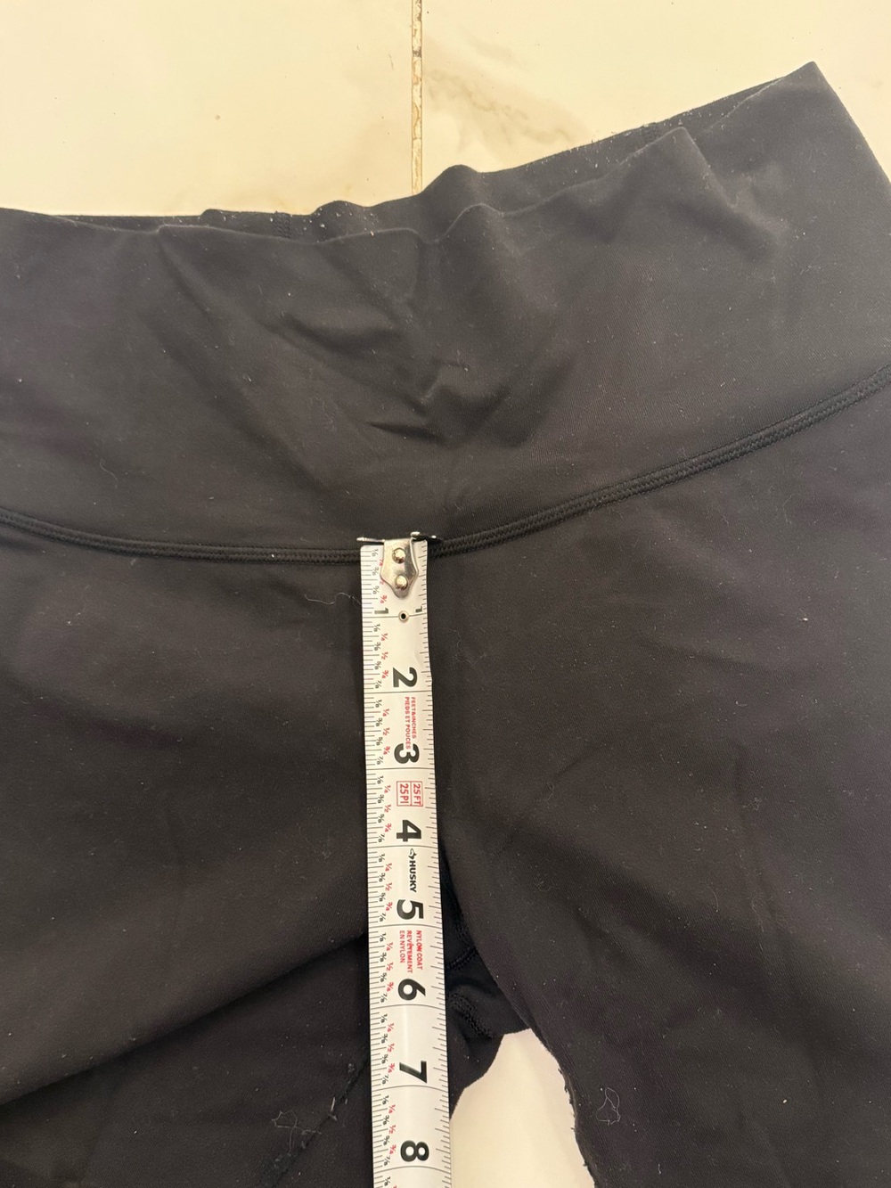 Black High-Waist Flared Leggings - Picture 7 of 9